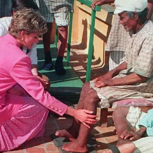 Diana at Leprosy Clinic Kathmandu