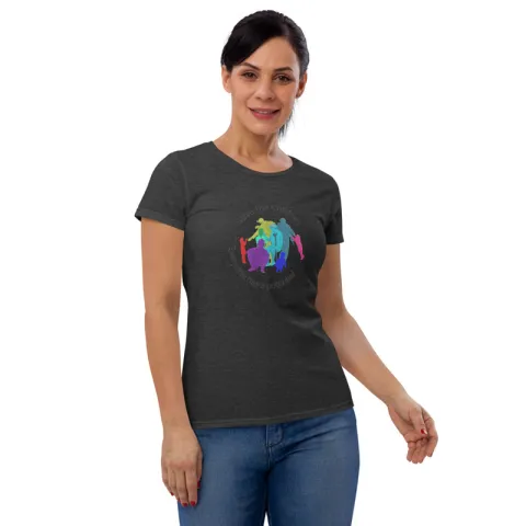 Women's short sleeve t-shirt / Heather Dark Grey / S